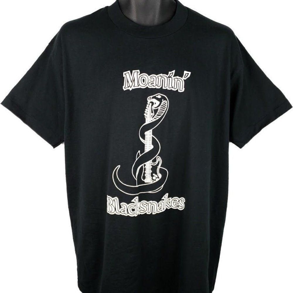 The Moanin Blacksnakes T Shirt Vintage 90s Las Vegas Blues Band 50/50 Made In US